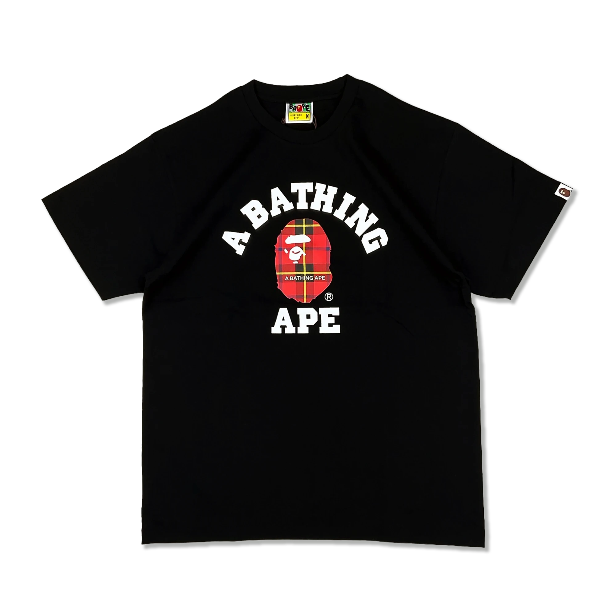 College Tee Check "Black"