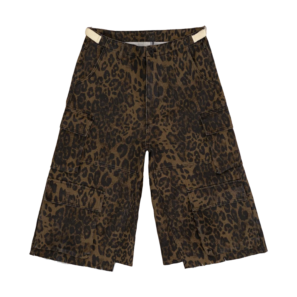 Baggy Cargo Shorts "Leopard"