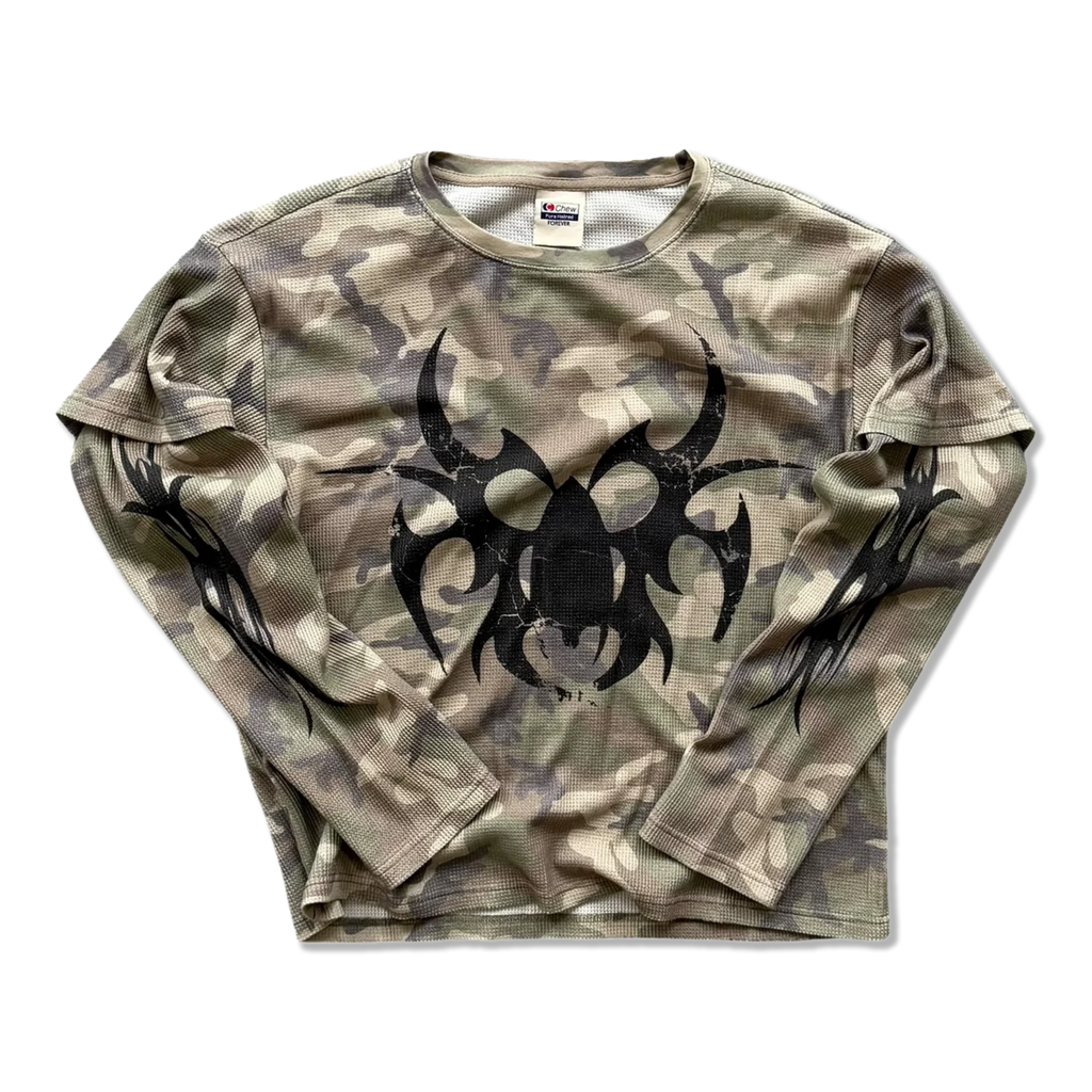 Woodland Waffle Longsleeve "Camo"