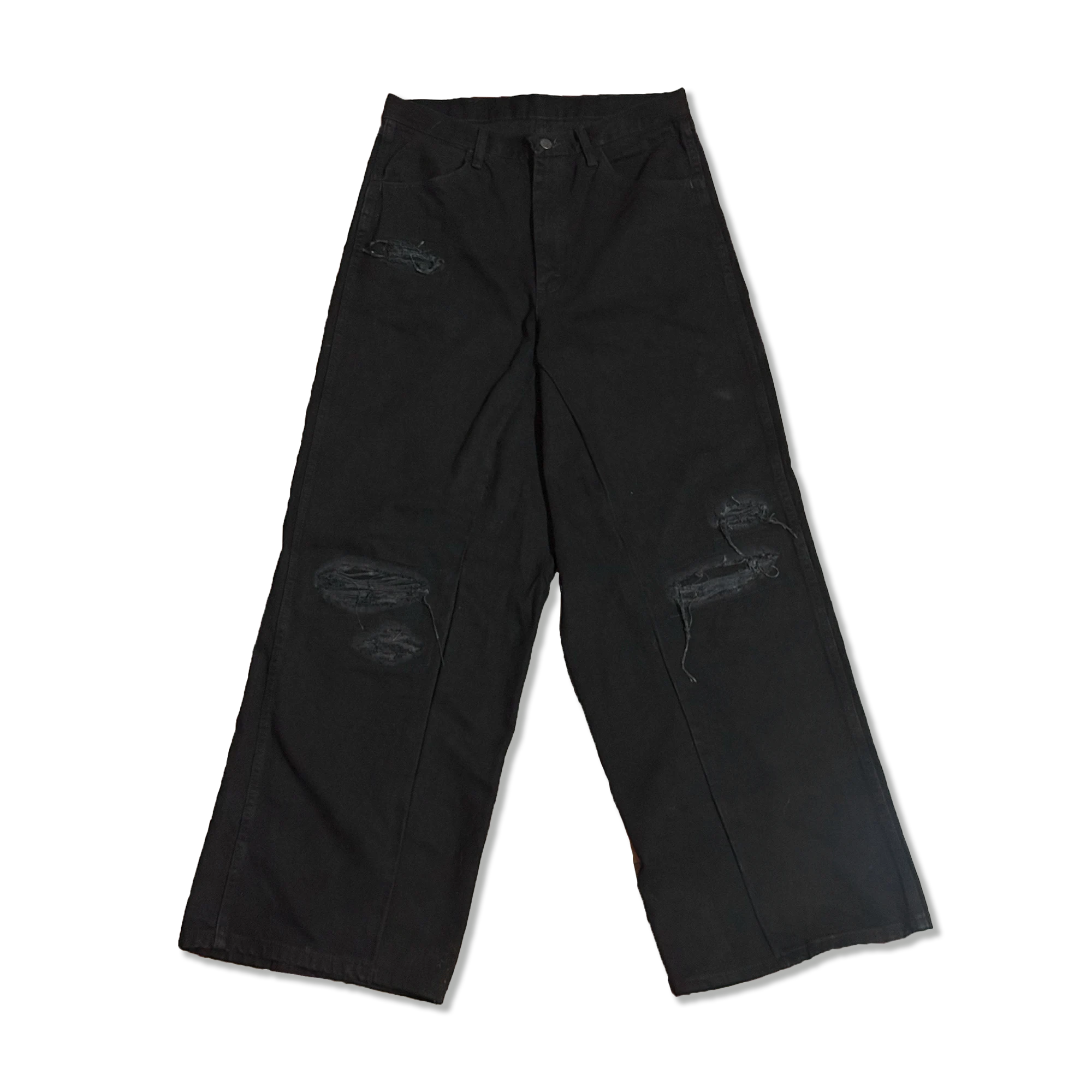 Vintage Baggy Distressed Custom "Black"