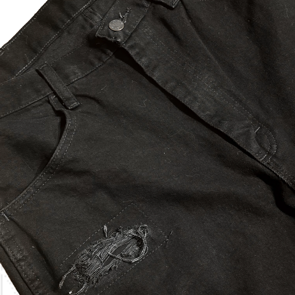 Vintage Baggy Distressed Custom "Black"