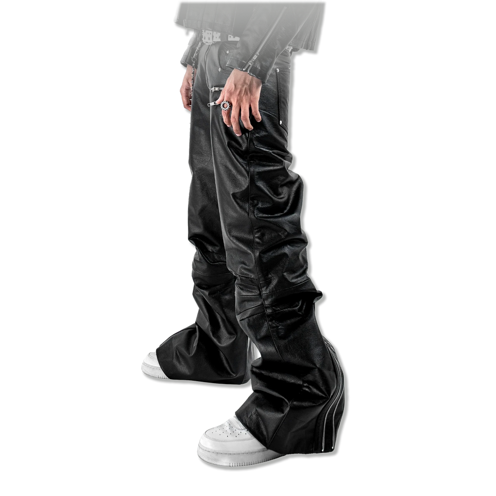 Slate Leather Pants "Black"