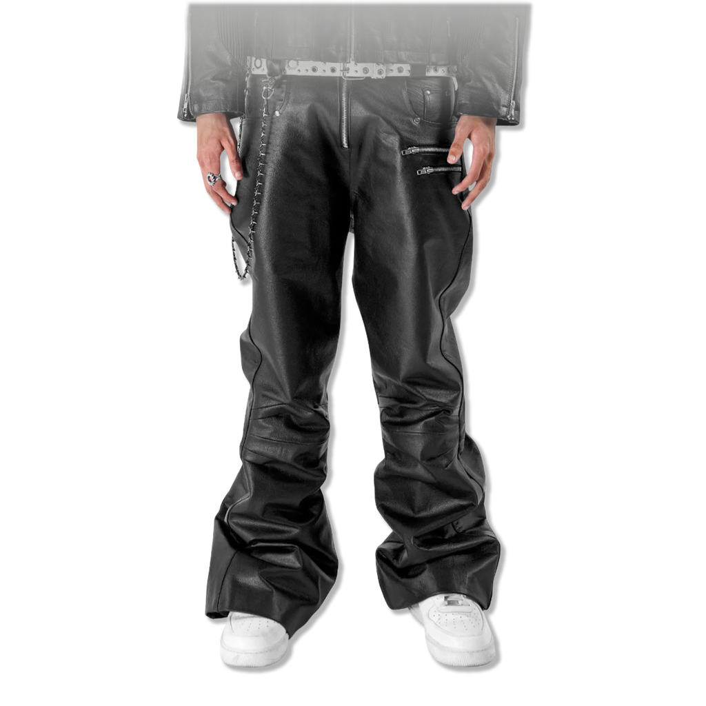 Slate Leather Pants "Black"