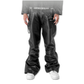 Slate Leather Pants "Black"