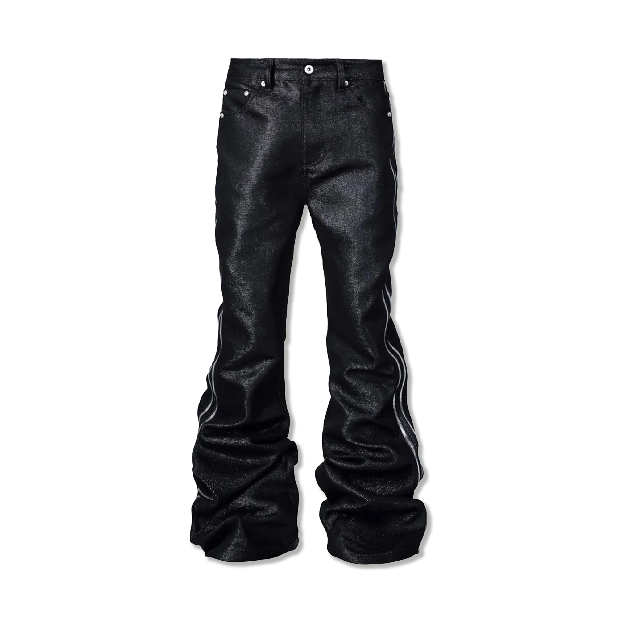 Bolan Bootcut Double-Zip "Black"