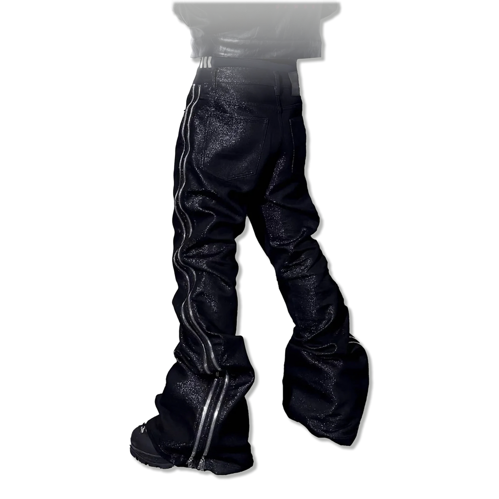 Bolan Bootcut Double-Zip "Black"