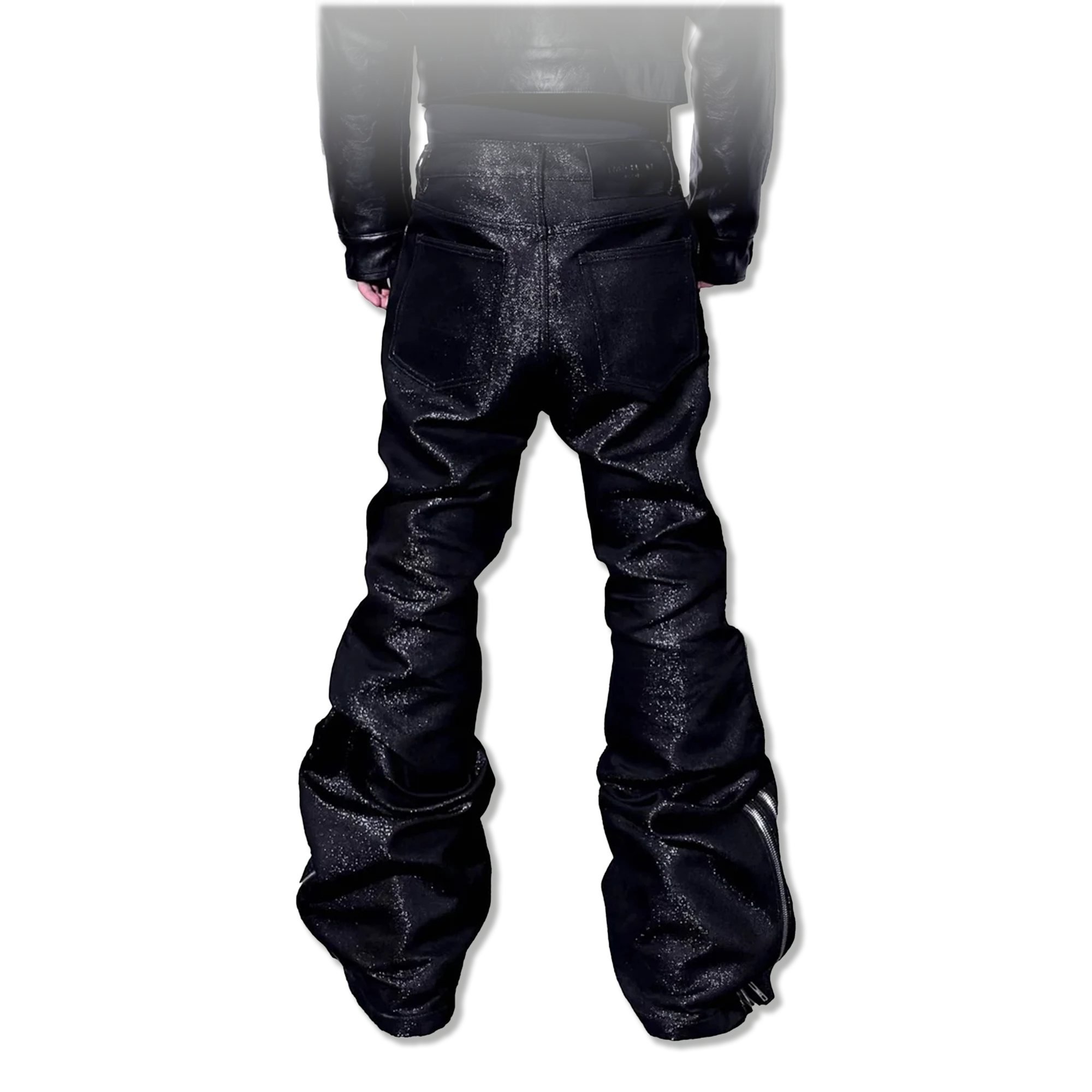 Bolan Bootcut Double-Zip "Black"