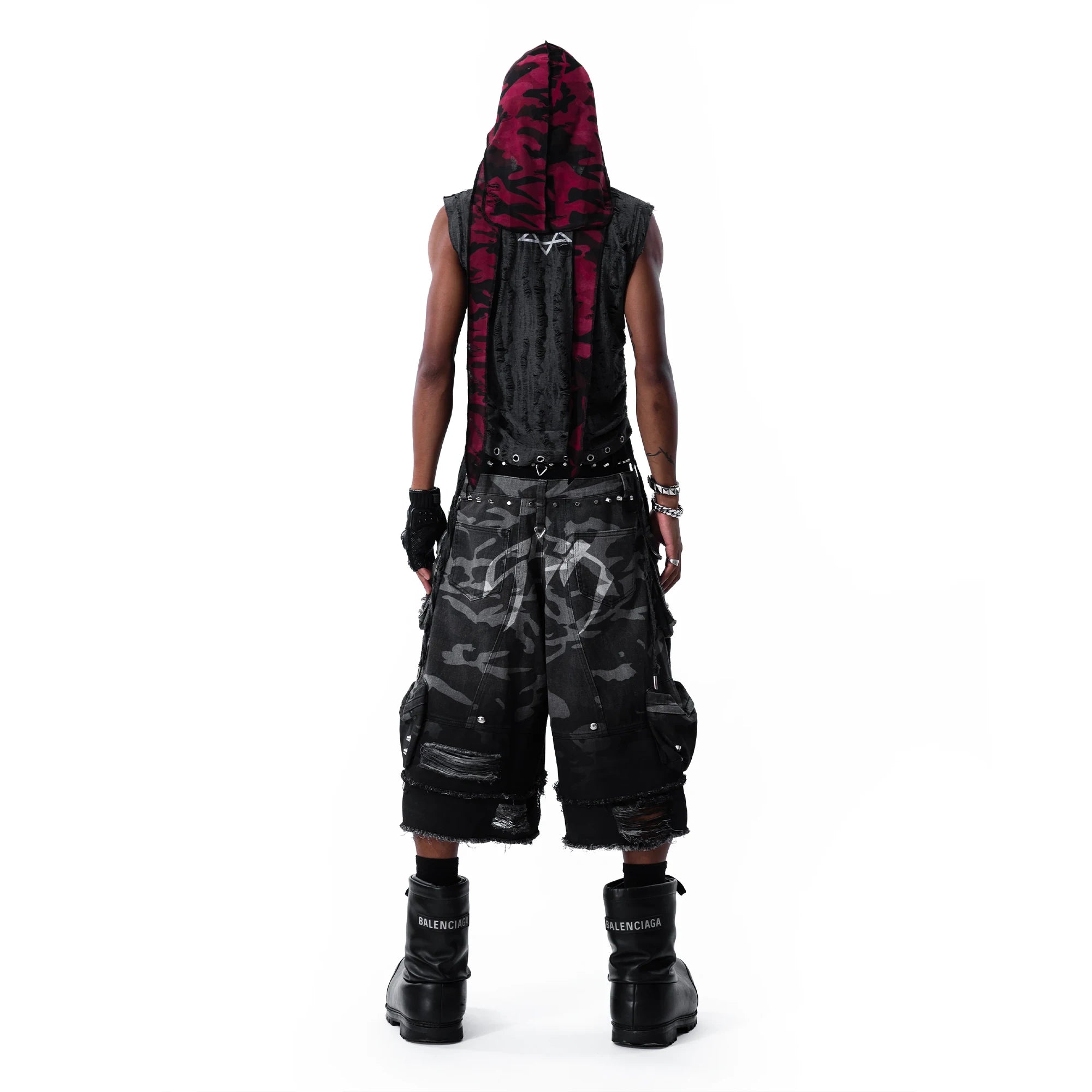 Night Street-Camo 2.0 Durag “Red”