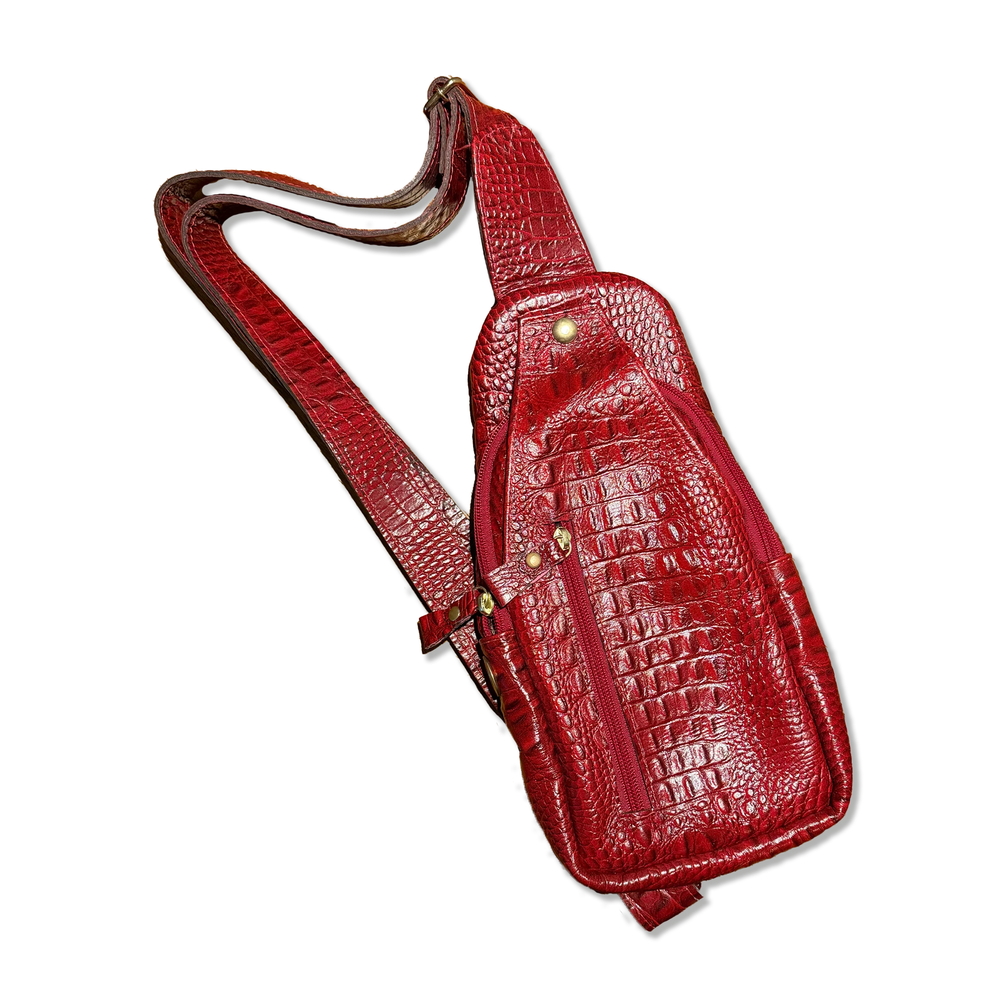 Legit Leather Bag "Red"
